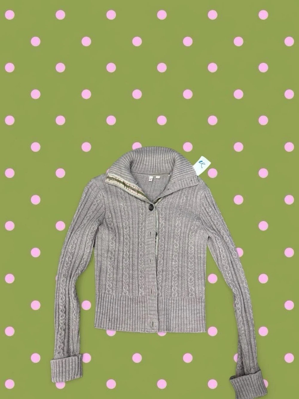 Free People Cable Knit Button Front Cardigan Size Small